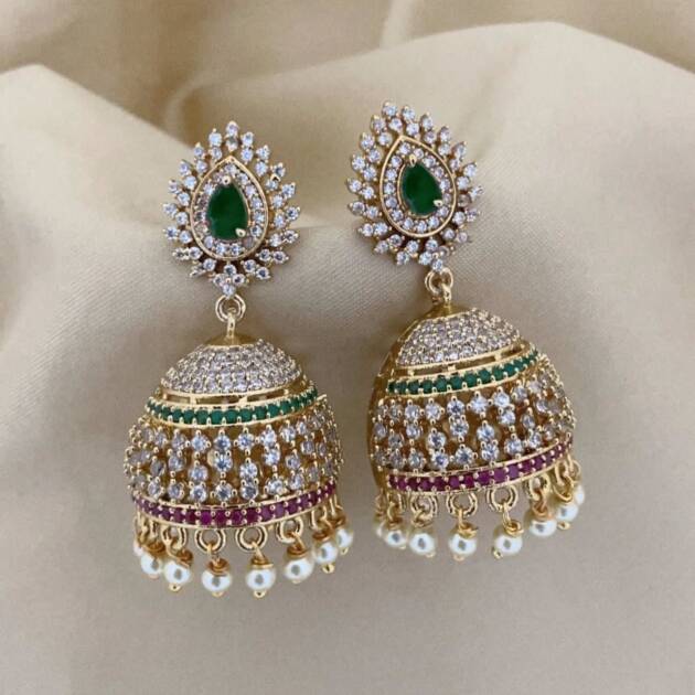Traditional Indian Jhumka Earrings