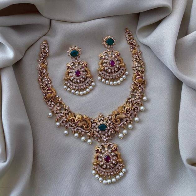 Royal Peacock Antique Bridal Set