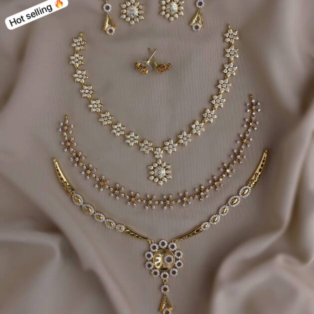 Regal Petal Designer Necklace Set