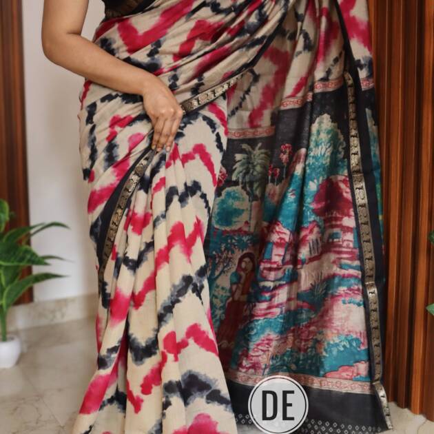 Chanderi Soft Silk Saree