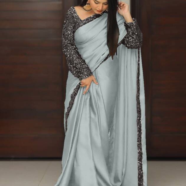 Satin Silk Saree