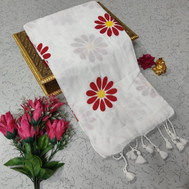 Handloom Slub Khadi Cotton Saree