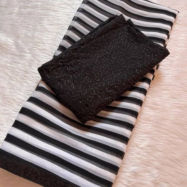 Lehriya  Print  Saree