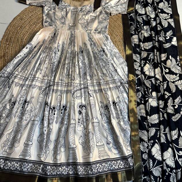 Kalamkari Anarkali Salwar Suit
