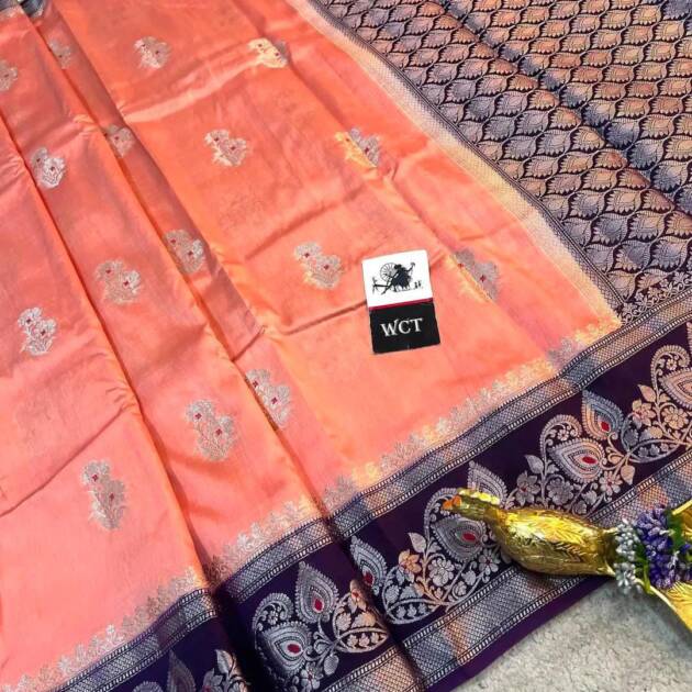 Banarasi Semi Katan Silk Dybal Saree