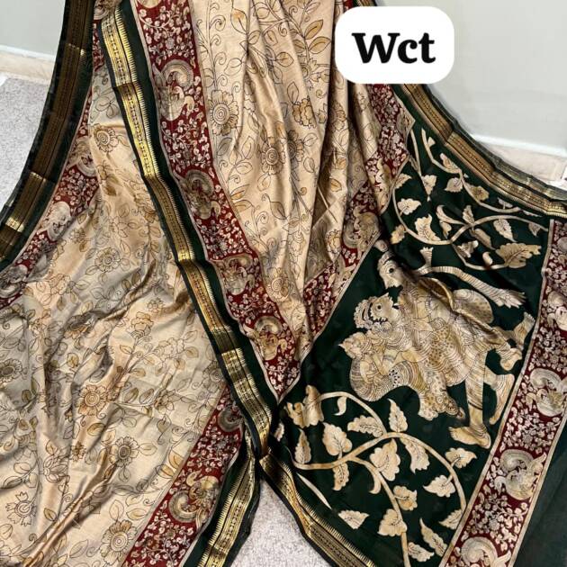 Kalamkari Silk Saree