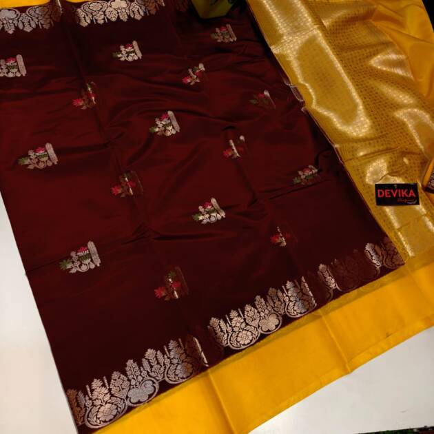 Kanjivaram Tusser Silk Sarees
