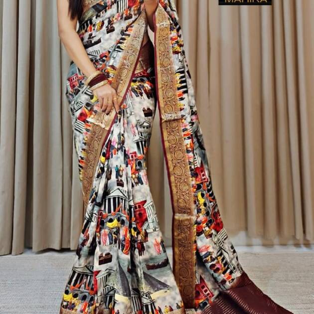 Kalamkari Design Saree