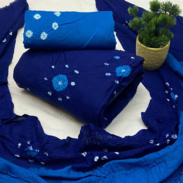 Bandhani Cotton Dress Material